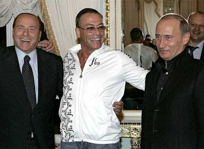 Men In Fug » silvio berlusconi jean claude van damme vladimir putin durante recepccion san petersburgo.miniatura Pues eso …