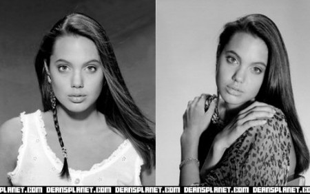 Angelina Jolie - Before and after - Then and now Mostrar imagen