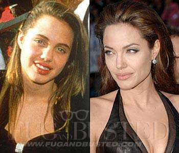 Angelina Jolie - Before and after - Then and now Mostrar imagen
