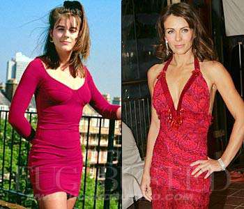 Liz Hurley - Before and after - Then and now Mostrar imagen