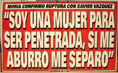 Soy una mujer para ser penetrado, si me aburro, me separo (Moria Casán) Mostrar imagen