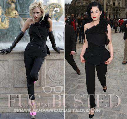 Victoria Beckham vs Dita Von Teese Mostrar imagen