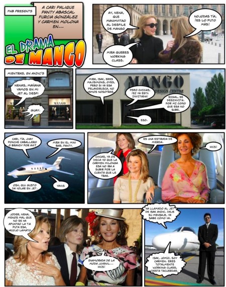 Drama en Mango - Cómic de Carmen Lomana, Cari Lapique y Nati Abascal Carmen Lomana, mujer comprometida » dramango