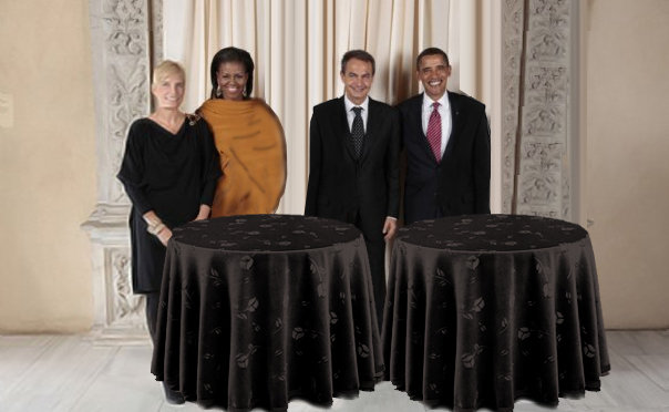Las hijas de Zapatero: las mesas camilla Las hijas de Zapatero: las mesas camilla